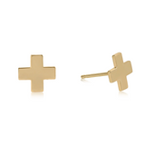 Enewton Signature Cross Stud - Gold