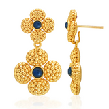 Berry Clover Convertible Duo Earrings - Blue Labradorite