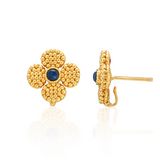 Berry Clover Convertible Duo Earrings - Blue Labradorite