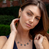 Berry Clover Convertible Duo Earrings - Blue Labradorite