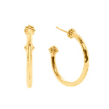 Berry Medium Hoop Earrings in Gold