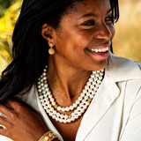 Berry Double Drop Earrings in Gold