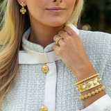 Berry Eternity Petite Hinged Bangle - Gold