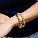 Berry Eternity Petite Hinged Bangle - Gold