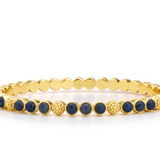 Berry Gem Petite Hinged Bangle, Blue Lab