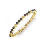 Berry Gem Petite Hinged Bangle, Blue Lab