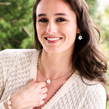 Mermaid Garden Petite Station Necklace - MOP