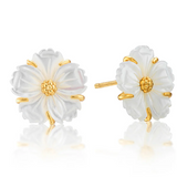 Mermaid Garden Petite Stud Earrings, MOP