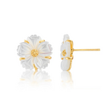 Mermaid Garden Petite Stud Earrings, MOP