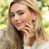 Mermaid Garden Petite Stud Earrings, MOP