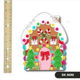 Gingerbread House Door Hanger Mini