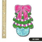 Pink Bow Tree Door Hanger Mini