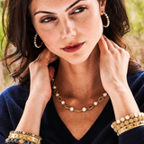 Berry and Bead Chain, 24" Pearl