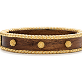 Berry Small Hinged Cuff in Teak