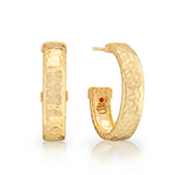 Cleopatra Classic Medium Hoop Earrings, Gold