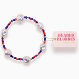 Bright Red & Cobalt Blue Sadie Sprinkle Bracelet
