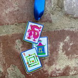 Triple Mahjong Tile Ornament