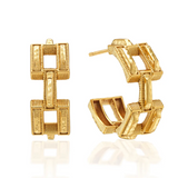 Pathway Hoop Earrings - Gold