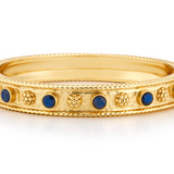 Berry Gem Classic Hinged Bangle - Blue Labradorite