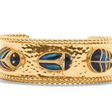 Scarab Family Cuff - Blue Labradorite/Black Agate