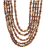 Earth Goddess Beads 5-Strand Necklace