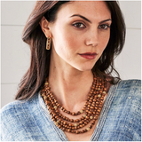 Earth Goddess Beads 5-Strand Necklace