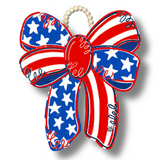 Patriotic Bow Door Hanger