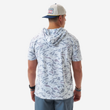 Short Sleeve Performance Hoodie- White Camo