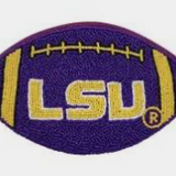 LSU Beaded Coin Purse