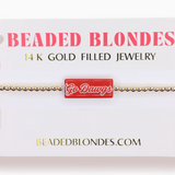 Go Dawgs Block Bracelet on Gold
