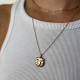 Tiger Pendant Necklace 18"