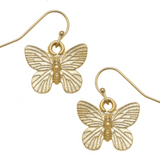 Susan Shaw Butterfly Drop Earrings