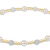 Pearl Sincerity 4mm Gem Bracelet - Aquamarine