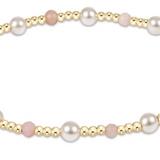Pearl Sincerity 4mm Gem Bracelet - Pink Opal