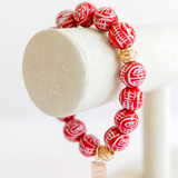 Chinoiserie Bracelet -Red