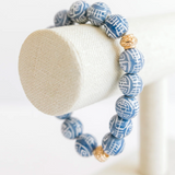 Chinoiserie Bracelet -Blue