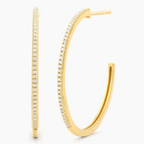 Gold A Hoop Thing Medium Earrings