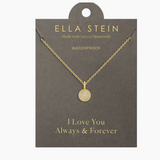Gold Circle Rope Pendant Necklace