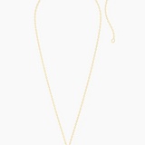 Gold Circle Rope Pendant Necklace