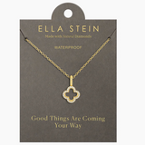 Gold Lucky Clover Pendant Necklace