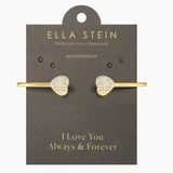 Gold Medium Twin Hearts Cuff