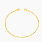 Gold Medium Twin Hearts Cuff