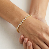 Gold Diamond Essentials Tennis Bracelet