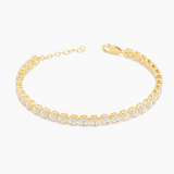 Gold Diamond Essentials Tennis Bracelet