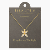 Gold Flower Pendant Necklace