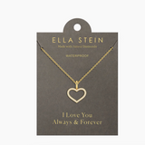 Gold True Love Always Pendant Necklace