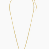 Gold Blue Sapphire Birthstone Pendant Necklace