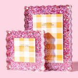 Pink Confetti Frame Small