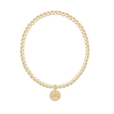 Ecollegiate Classic Gold 3MM bracelet-LSU disc