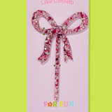 Pink Bow Confetti Cake Topper